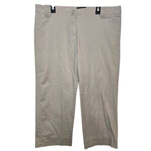 The Limited Cassidy Fit Khaki Capri Pants Womens Size 8